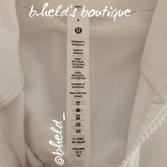lululemon Define Jacket *Luon in White Size 4 Brand New NWT - Picture 4 of 16